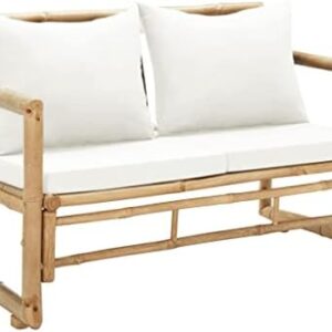 vidaXL Tuinbank Bamboe Tuinmeubel Terrasbank Tuin Bank Zitbank Buitenbank