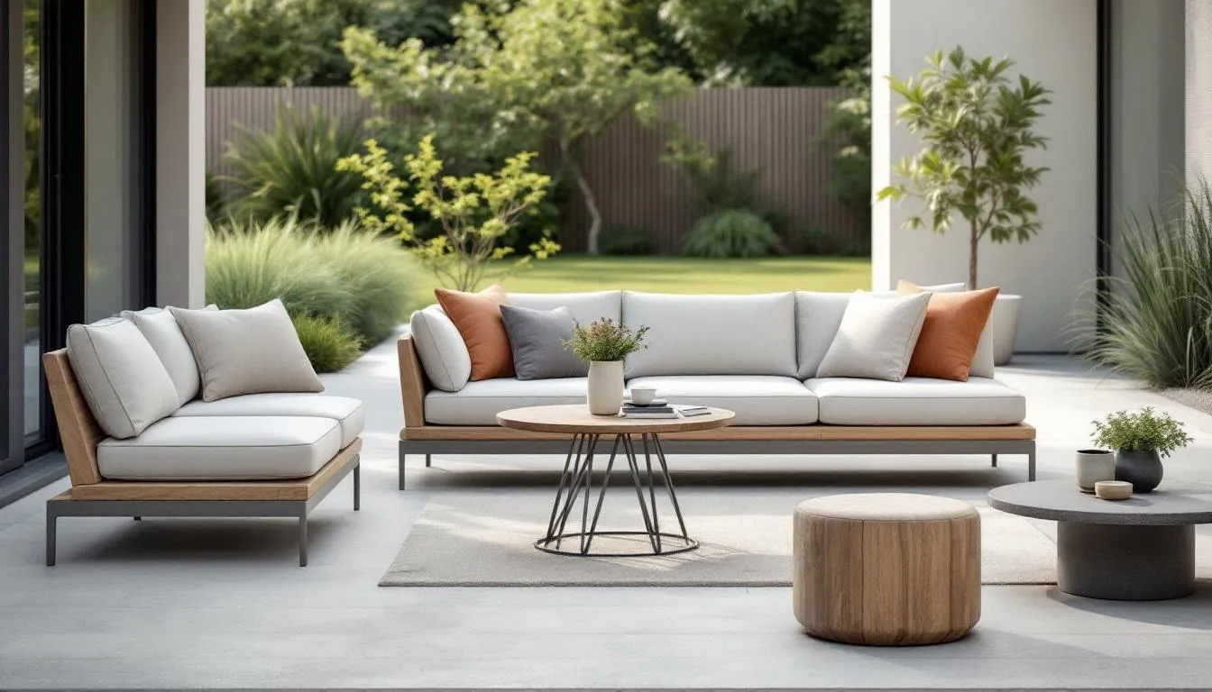 Diverse soorten robuuste tuinsets voor verschillende ruimtes.