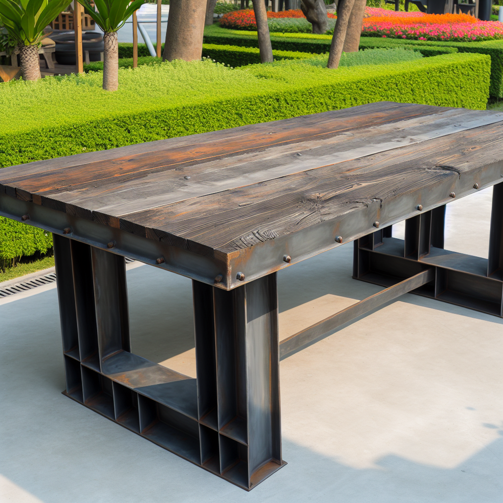 Industriële Tuintafel: De Stoere Eyecatcher voor Jouw Tuin